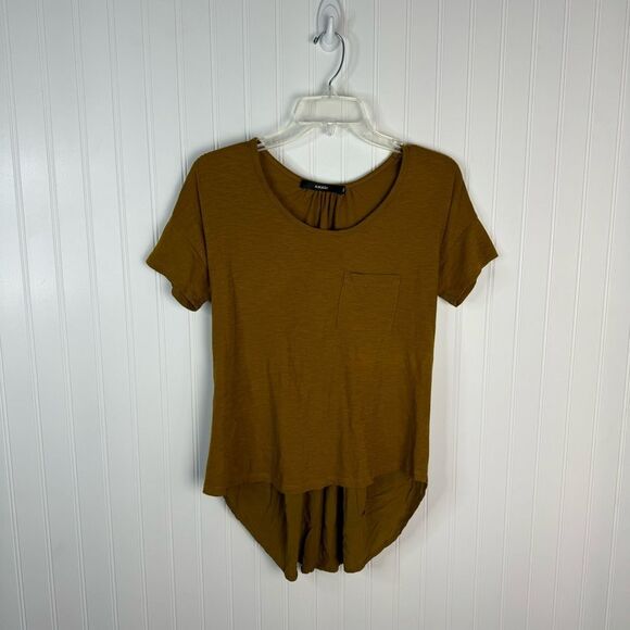 amadi Tops - Anthropologie Amadi Top XS Multicolor Twist Back Tee Hi-low Tessa Boho Casual
